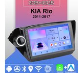 Radio para coche Android Carplay para KIA Rio 2011-2017 Reproductor multimedia Unidad principal Estéreo Navegación GPS BT WIFI 2+32 GB 1+16GB