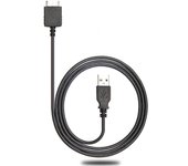 Cable de carga y comunicación para Walkman, cable USB, cable de carga y sincronización de datos para SONY WALKMAN, negro FC-Factory y WM-PORT WMC-NW20MU (Carga/Transferencia) negro