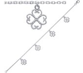 Les Trésors De Lily [J3078] - Pulsera de plata 'Trébol' - 10 mm plata
