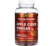 Amazing Nutrition, Amazing Gummies, apple cider vinegar, apples, 120 gummies
