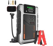 Cargador de batería portátil para coche, caja de arranque, cargador de batería con compresor de aire de 150 PSI, Eigotrav PD-JA2, 12 V, 6000 A, 12 000 mAh