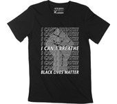 ULTRABASIC I Cant Breathe Black Lives Matter Fist Camiseta de manga corta para hombre Ropa XS negro