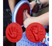 Cuidado del bebé, arcilla suave de secado al aire, Kit de impresión de huellas dactilares para bebés, almohadilla de tinta de mano para padres e hijos, juguetes para niños con huellas dactilares blanco