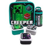 Minecraft Bolsa de almuerzo y botella Creeper (Paquete de 5) One Size