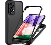 Funda de silicona líquida de 360 grados para Samsung Galaxy A53 5G A33 5G A23 5G A23 4G A73 5G A13 4G Funda protectora a prueba de golpes For A53 5G negro