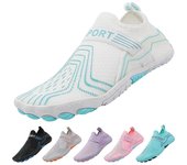 Zapatos de agua para nadar Unisex, transpirables y cómodos, zapatillas antideslizantes, zapatos de playa para buceo para hombres y mujeres, zapatos descalzos para agua 35 negro