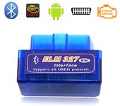 Detector de coche MINI Mini Switch Bluetooth ELM327 OBD2 V2.1 azul