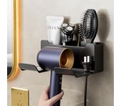1 Uds estante de almacenamiento secador de aire estante montado en la pared estante de baño estante de almacenamiento accesorios estante de almacenamiento Style 1 blanco