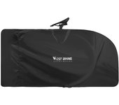 Bolsa de viaje para bicicleta, ligera, con funda antipolvo, impermeable, para bicicletas de montaña y carretera, apta para bicicletas de 27,5 negro