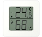 Mini termómetro Digital, higrómetro, temperatura ambiente interior, medidor de humedad, Sensor, estación meteorológica con batería blanco