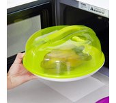 Funda para platos de refrigerador, funda especial a prueba de aceite para horno microondas ADM color rosa
