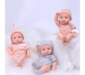 Nuevo Muñeca Reborn de 20cm, tamaño pequeño, esmalte para bebé, pegamento suave, muñeca