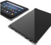 Funda para Amazon Kindle Fire HD 10 HD10 2017 2019 2021 10,1 pulgadas, funda para tableta de silicona TPU transparente, funda delgada de Airbag anticaída HD 10 2017 2018 puro