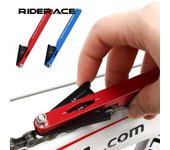 Indicador de desgaste de cadena de bicicleta RIDERACE, herramienta multifuncional para medir y medir cadenas de bicicleta, herramientas de reparación para ciclismo de montaña y carretera azul