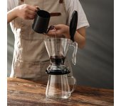 Cafetera con filtro y tetera, infusor de té, cafetera de goteo manual sin papel con tapa, cafetera espresso, utensilios para té de gran capacidad