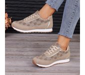 Zapatillas informales para mujer, novedad de verano 2024, transpirables, de malla, con cordones, de diseñador y con plataforma. 36 gris oscuro