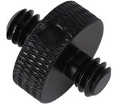 Adaptador de tornillo de cámara con rosca macho de 14 pulgadas para trípode, jaula de cámara, rótula, accesorios, negro