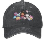 Gorra de béisbol personalizada de algodón para casa de muñecas Gabby Cats para mujeres unisex ajustable Cakey Mercat Dad Hat al aire libre Adult Baseball Cap