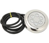 Luz LED subacuática de 3,5 pulgadas con montaje en superficie IP68, resistente al agua, 12 V.24 V CC para yates, barcos, color blanco blanco