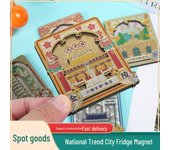 Imán de Nevera de Madera 3D de Ciudad – Souvenir Turístico Personalizable