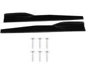 Faldones laterales para coche de 29,3 pulgadas, divisores de balancines, protector universal antiarañazos, piezas modificadas en negro brillante