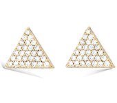 Les Trésors De Lily [L7015] - Pendientes 'Sissi' bañados en oro, oro blanco - 9x11 mm oro