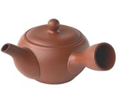 Tetera grande Tokoname Ware Obiami de 560 ml, fabricada en Japón (rojo)