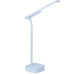 Lámpara de escritorio sónica Ribigaku LED delgada, recargable por USB, azul LV-5765-B azul