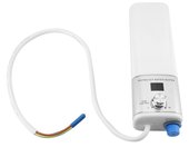 Mini calentador de agua instantáneo inteligente de 5500 W y 220 V, fácil instalación para cocina y baño. (Blanco) blanco