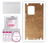 apgo Protective Skin Sticker for the back+sides compatible with Vivo V23 5G, Full Wrap Film, Foil, Vinyl - Pattern Rusty Copper