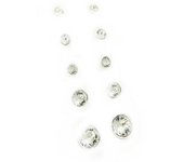 Les Trésors De Lily [L6295] - Set de 5 paires de 'Unique' blanc (2 à 6 mm) blanco