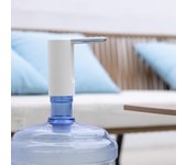 Bomba de agua plegable para uso doméstico, dispensador de jarra de agua eléctrica portátil, carga USB Universal para beber blanco