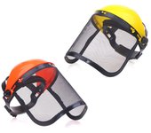 Cortadora de césped para jardín, casco de seguridad, sombrero de protección con desbrozadora de malla de cara completa C