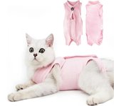 Ropa de esterilización para gatos y mascotas Paño de recuperación transpirable para mascotas Medicina para perros que previene lameduras después de una cirugía Traje de recuperación para el destete de mascotas L