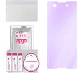 apgo Anti-Blue 9H Hybrid protective glass compatible with Sony Xperia XA1, flexible nano glass, great replacement for tempered glass, scratch-resistan