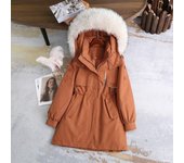 Ropa acolchada de algodón Pastel de mujer Supera la versión coreana de Herramientas Ropa holgada acolchada de algodón Chaqueta acolchada de algodón para estudiantes de invierno Chaqueta de cintura M [Recommended 90-55kg]