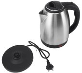 Hervidor eléctrico de 2 l y 1500 W con apagado automático y revestimiento de acero inoxidable, ideal para té y café (UE) L