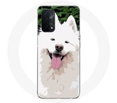 Coque pour Oppo A54 5G Samoyède Blanc Race de chiens