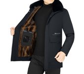 Chaqueta informal cálida para hombre, abrigo de invierno de talla grande, largo medio, forro polar, chaqueta cortavientos para exteriores 5XL