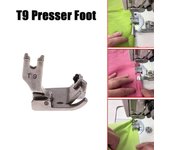 Pie multifuncional # T9, prensatelas ajustable, borde de dobladillo, accesorios para máquinas de coser industriales, 1 ud. 1