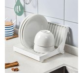 Escurreplatos plegable blanco Escurreplatos plegable Escurreplatos multifuncional Plato/plato blanco