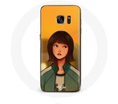 Coque pour Samsung Galaxy S6 Edge Squid Game Ji Yeong Numéro 240