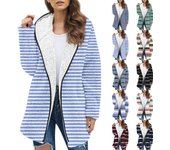 Chaqueta de bolsillo de manga larga de felpa gruesa para otoño e invierno a la moda para mujer L negro