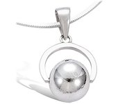 Les Trésors De Lily [H5556] - Pendentif Argent 'Billes' argenté (rhodié) - 18x14 mm plata