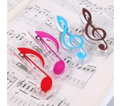 Carpeta de resorte de plástico para notas musicales, sujetapapeles para piano, cartas, libros y hojas de papel. style1