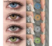 Lentes de contacto de color de moda EYESHARE 1 par Lentes de contacto suaves naturales de color azul claro Lentes de contacto de color marrón Lentes grises Maquillaje de color anual Lentes marrones