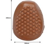 Cómoda funda para sillín de bicicleta eléctrica, silicona suave impermeable y almohadilla de cuero PU, asientos de bicicleta eléctrica marrón