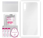apgo Ultra Clear Protective Skin Sticker for the back compatible with Samsung Galaxy A50, Wrap Film, Hydrogel Film, Flexible, Soft TPU with positionin