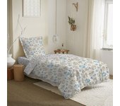 Parure de couette réversible pour lit 90 x 190 cm Tanya cyan