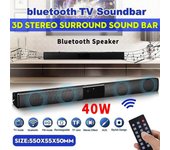 Barra de sonido portátil para TV, altavoz compatible con Bluetooth, columna inalámbrica, sistema de sonido para cine en casa, RCA, AUX, para TV y PC plata